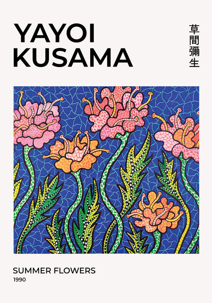 Yayoi Kusama Summer Flowers Poster