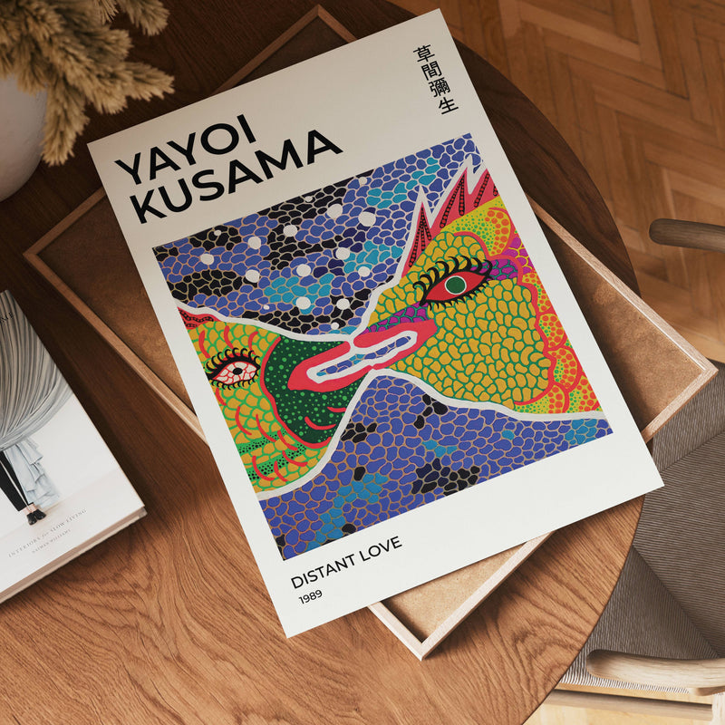 Yayoi Kusama Distant Love Poster