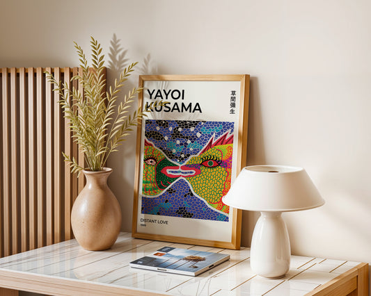 Yayoi Kusama Distant Love Poster