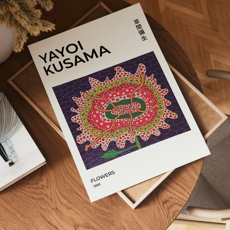 Yayoi Kusama Flowers 1989 Poster