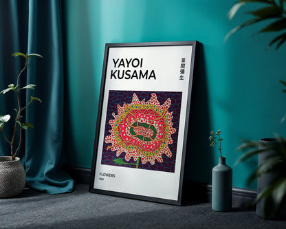 Yayoi Kusama Flowers 1989 Poster