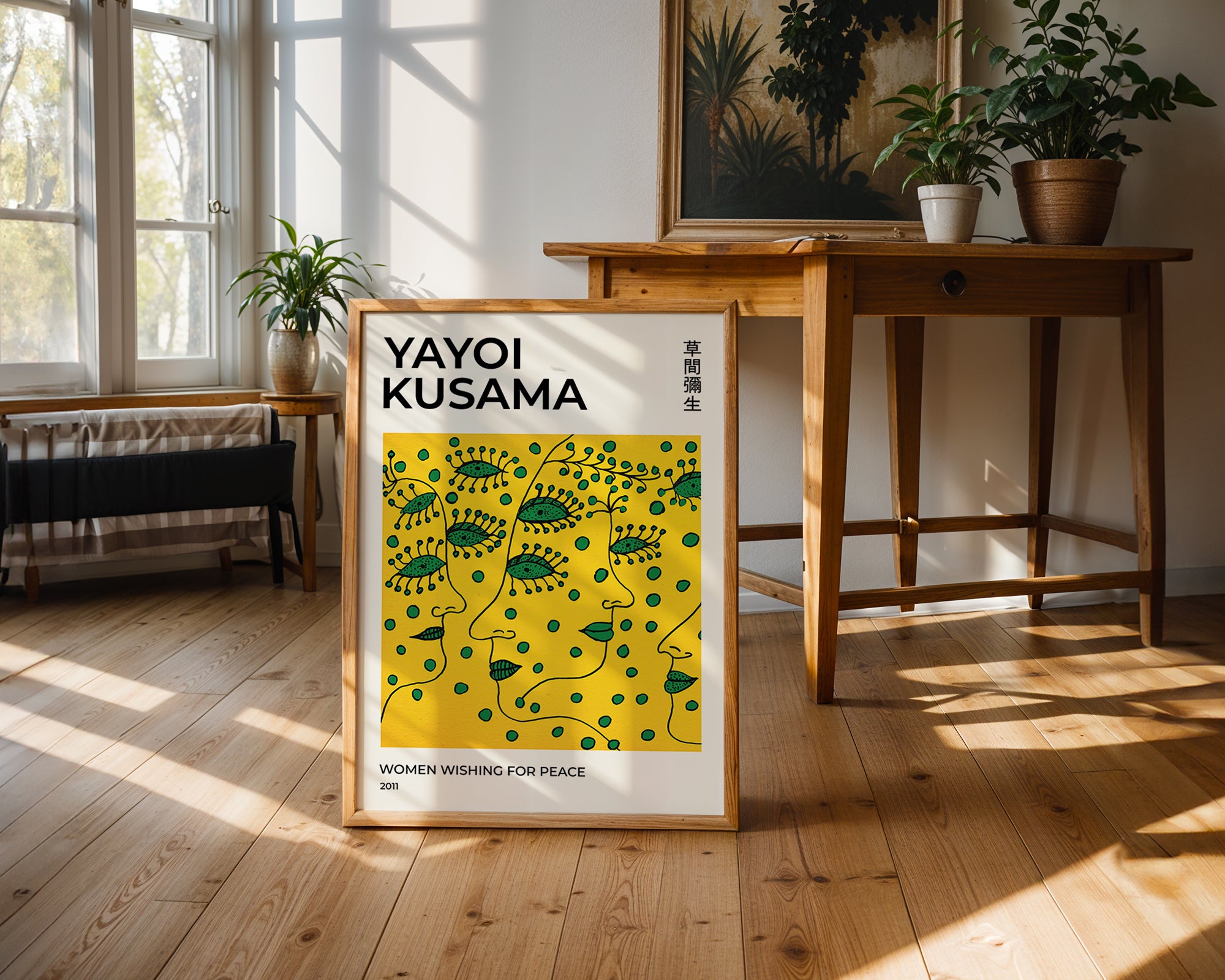 Yayoi Kusama Peace Faces Poster