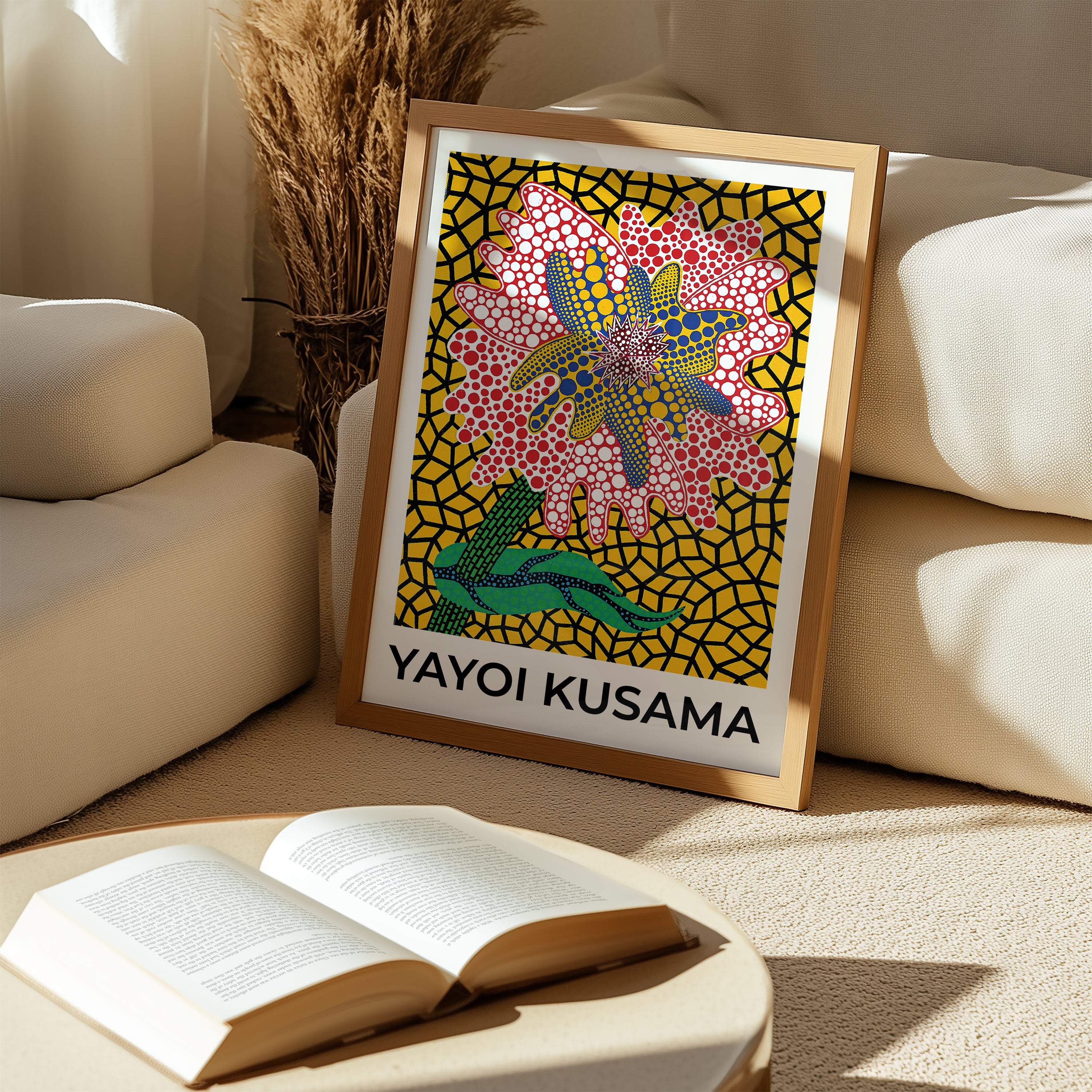 Yayoi Kusama Yellow Garden Poster