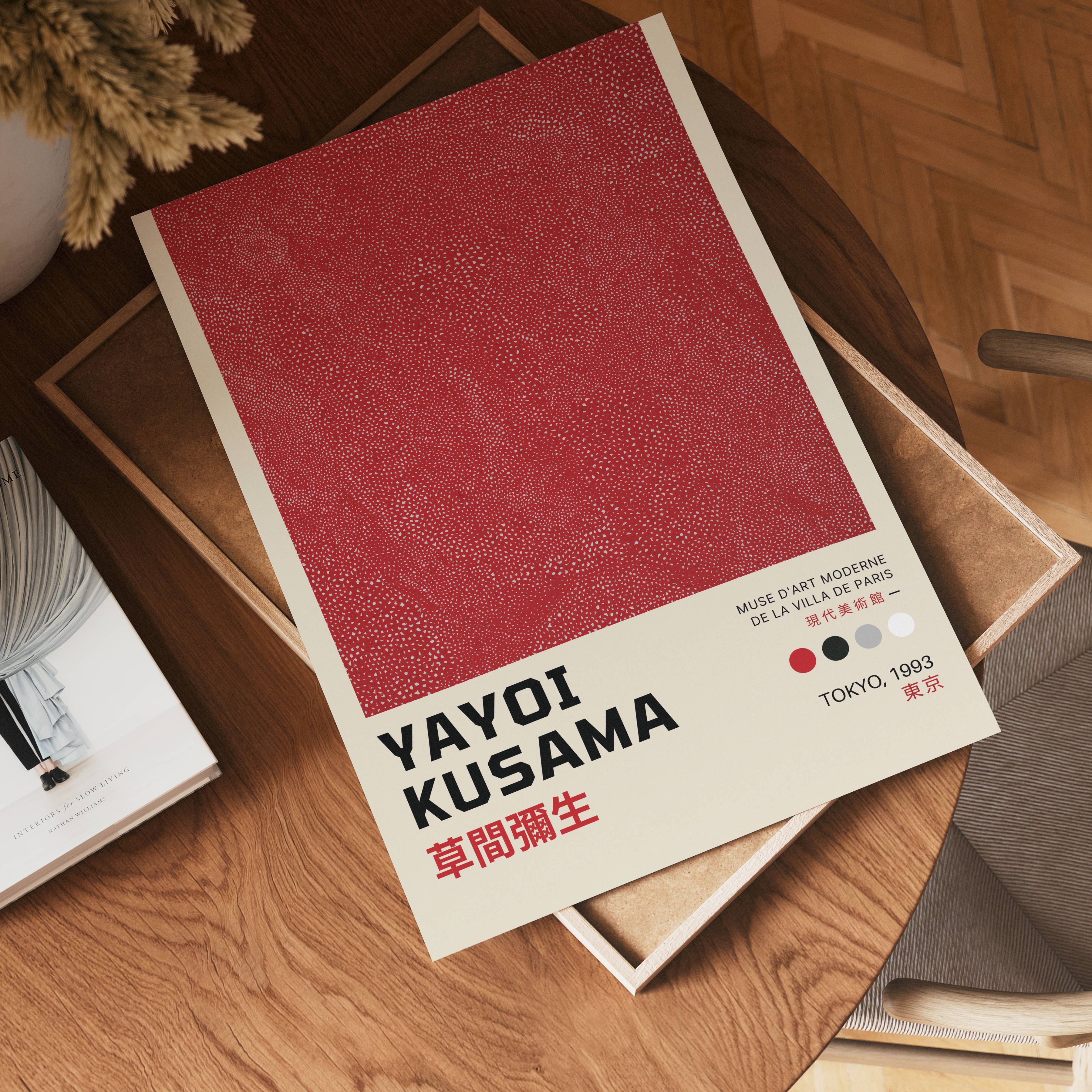 Yayoi Kusama Red Infinity Poster