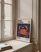 Yayoi Kusama Cosmic Crab Poster