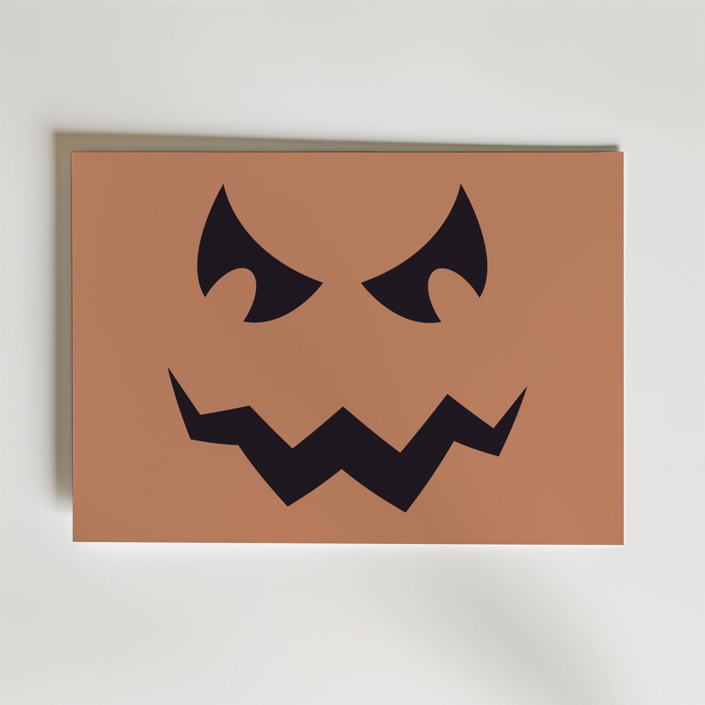 Scary Pumpkin Face Poster