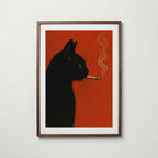 Smoking Cat Poster
