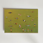 Lazy Summer Poster – illustrerade figurer på soligt sommargräs