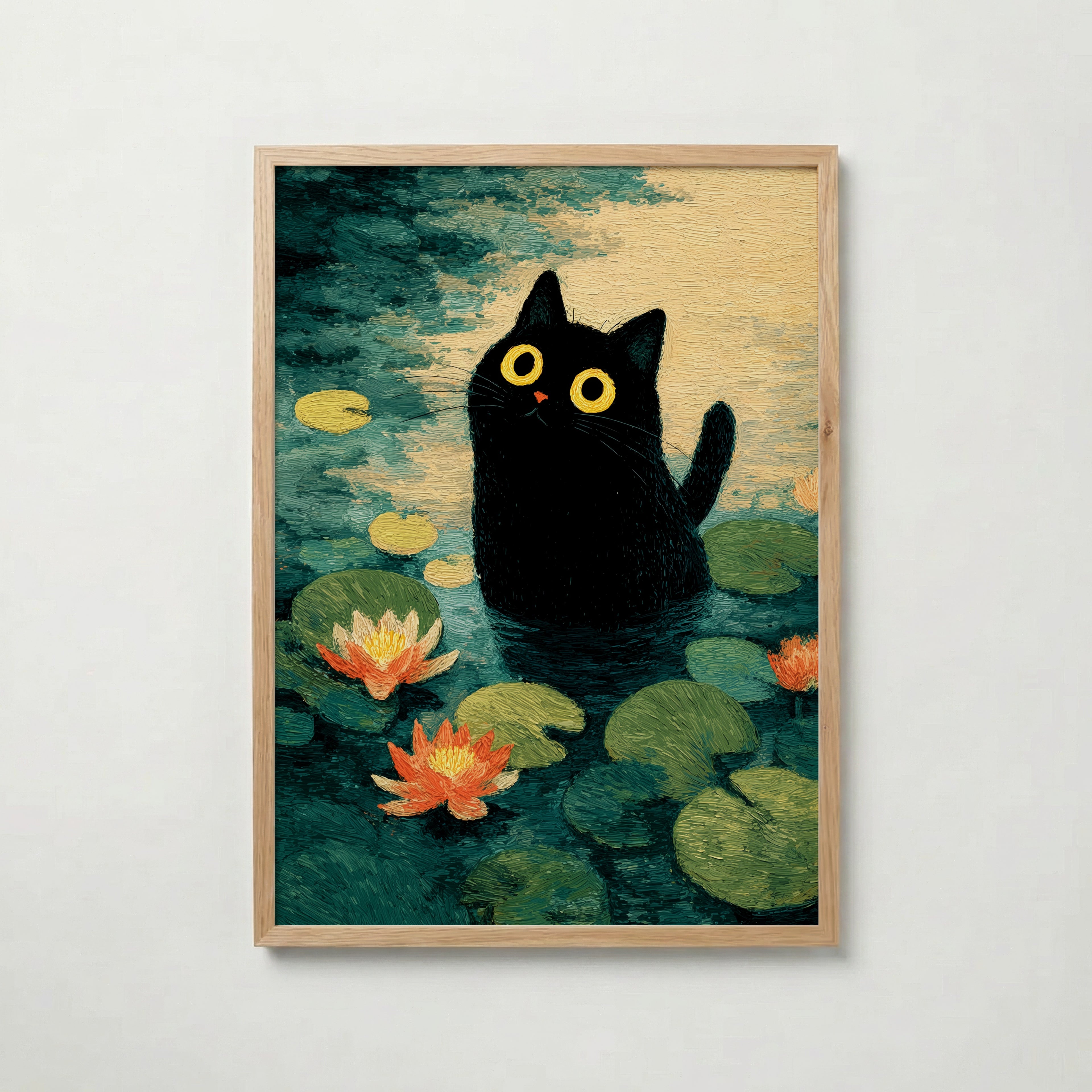 Lily Pond Cat