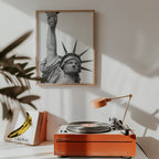 Liberty in Black & White Poster