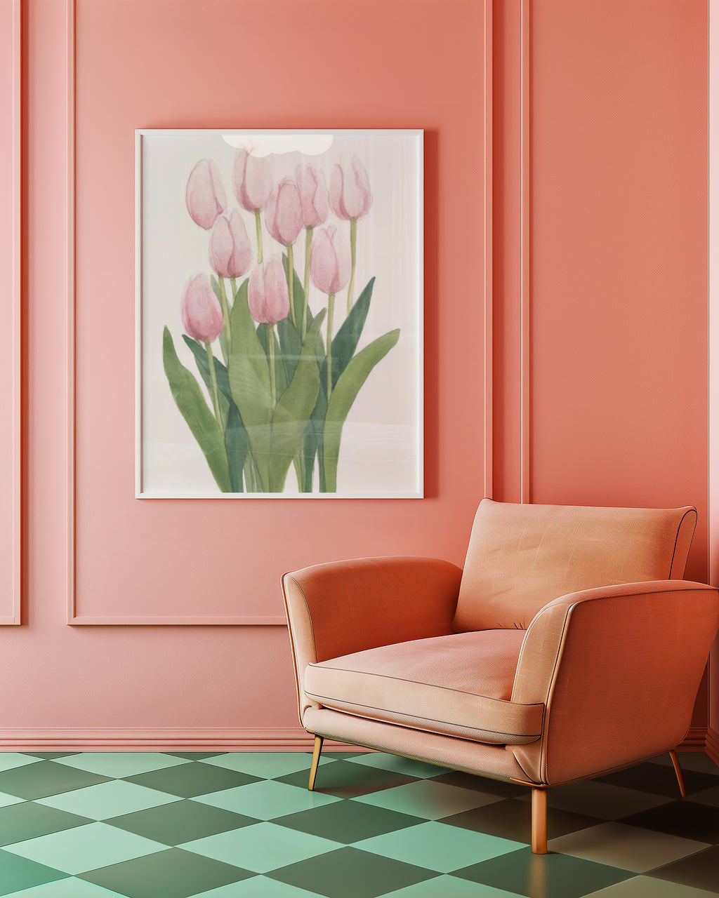 Pink Tulips Poster