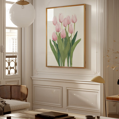 Pink Tulips Poster
