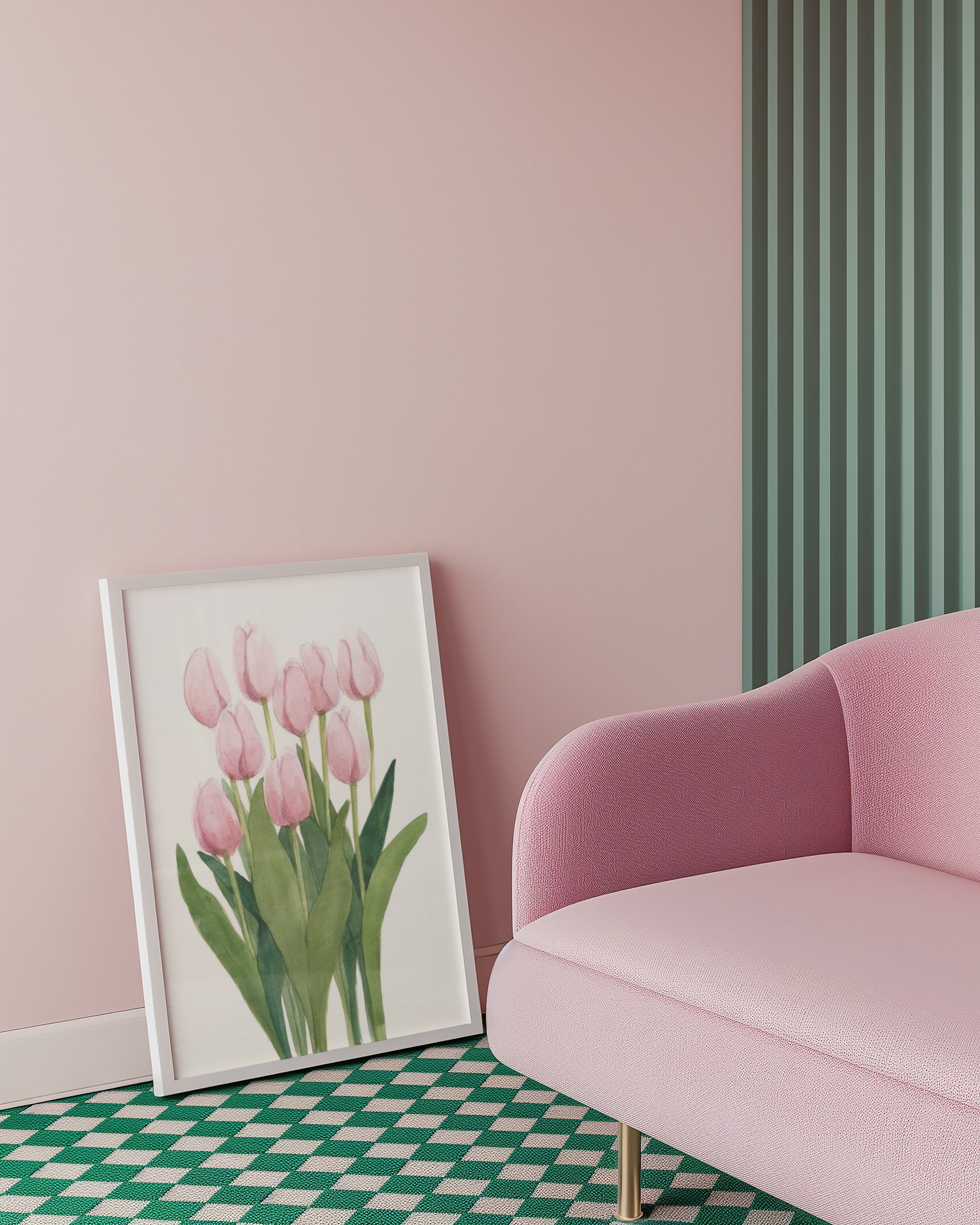 Pink Tulips Poster