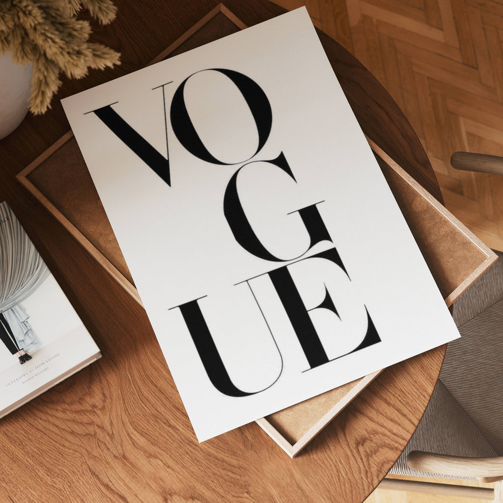 Vogue Letters Poster