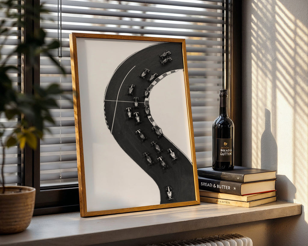 Racing Curve Poster