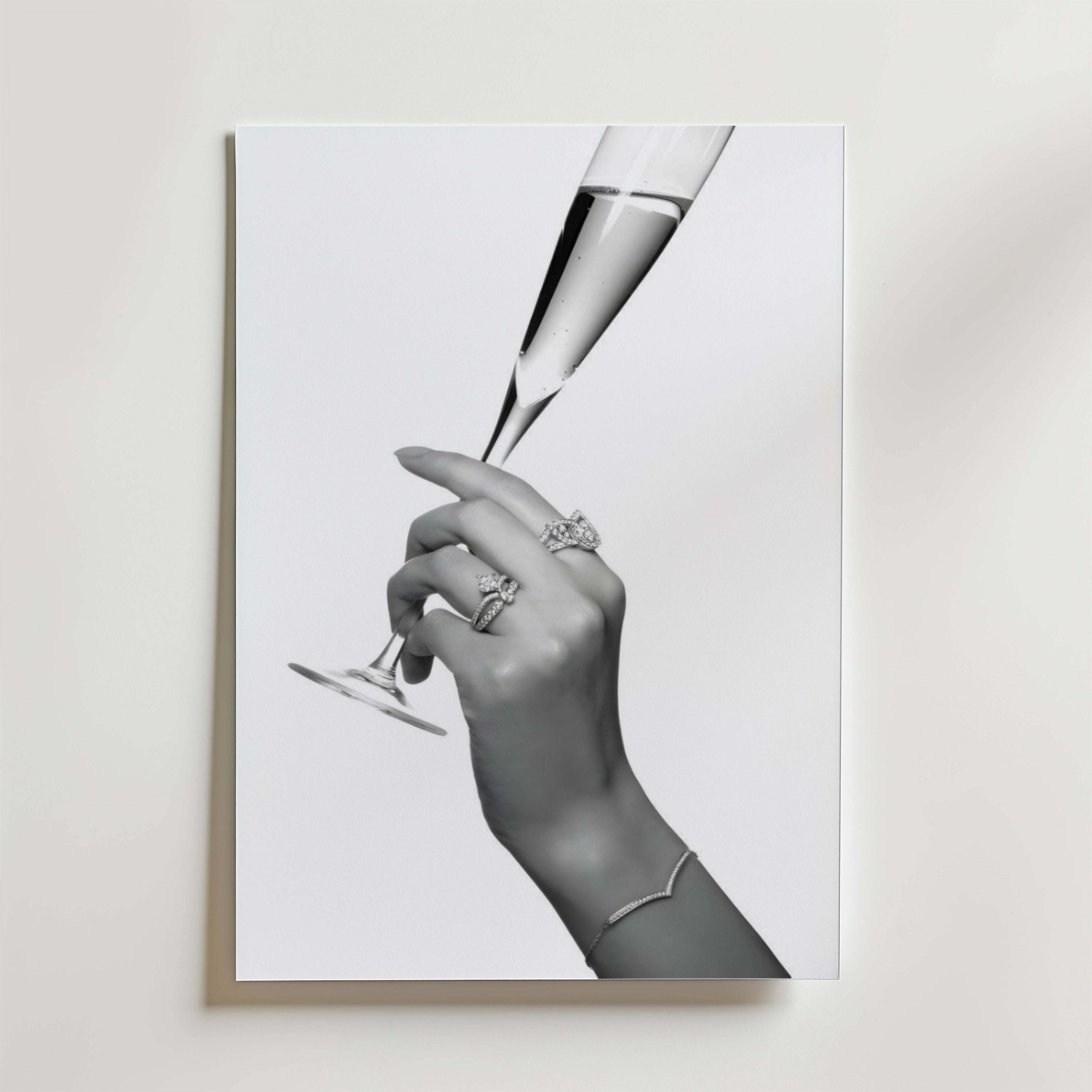 Champagne Elegance Poster