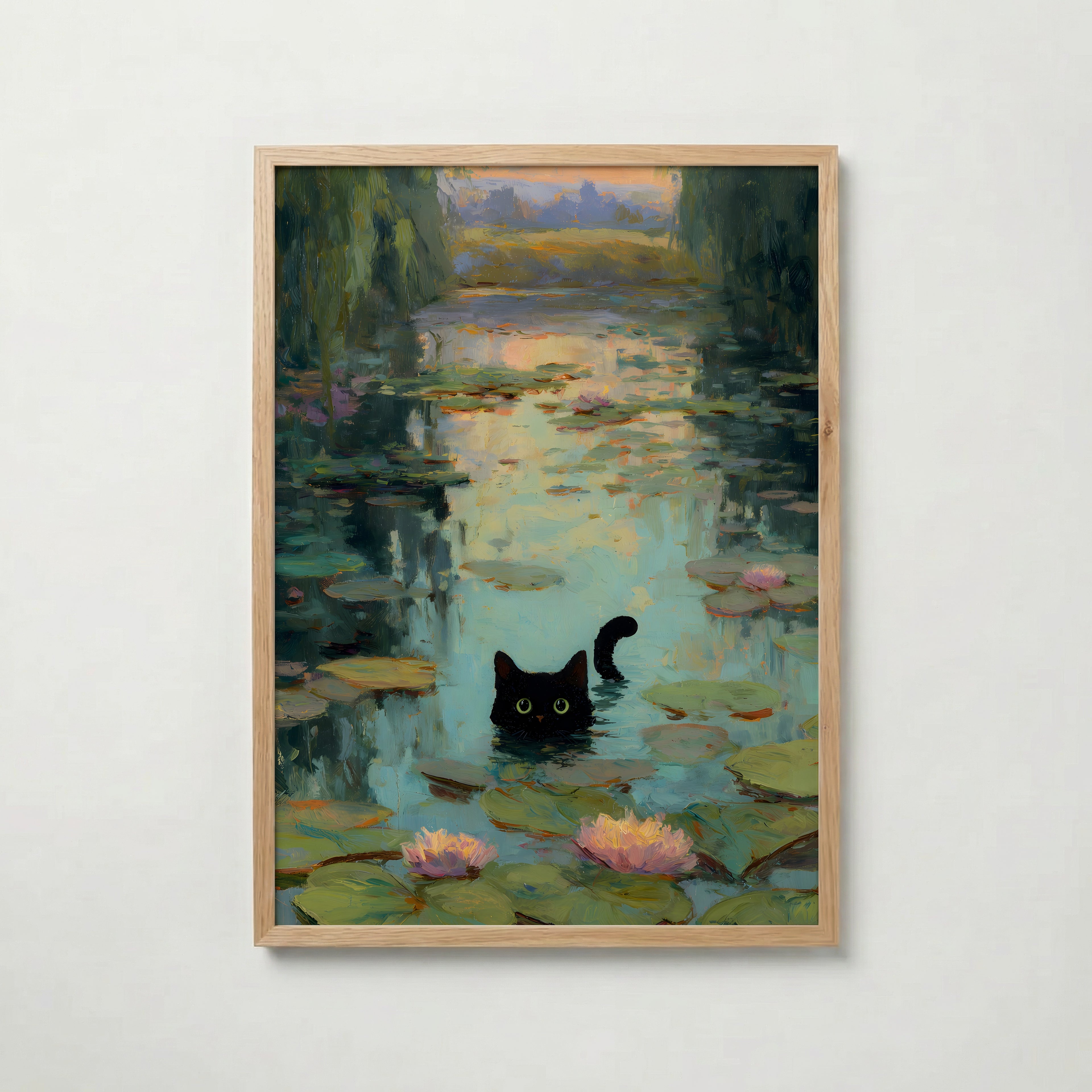 Midnight Reflections Poster poster – väggdekoration för hemmet – köp hos Bozetto