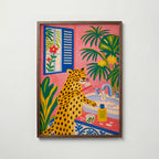 Morning Ritual Leopard Poster – köp affisch till hemmet – Bozetto väggdekoration