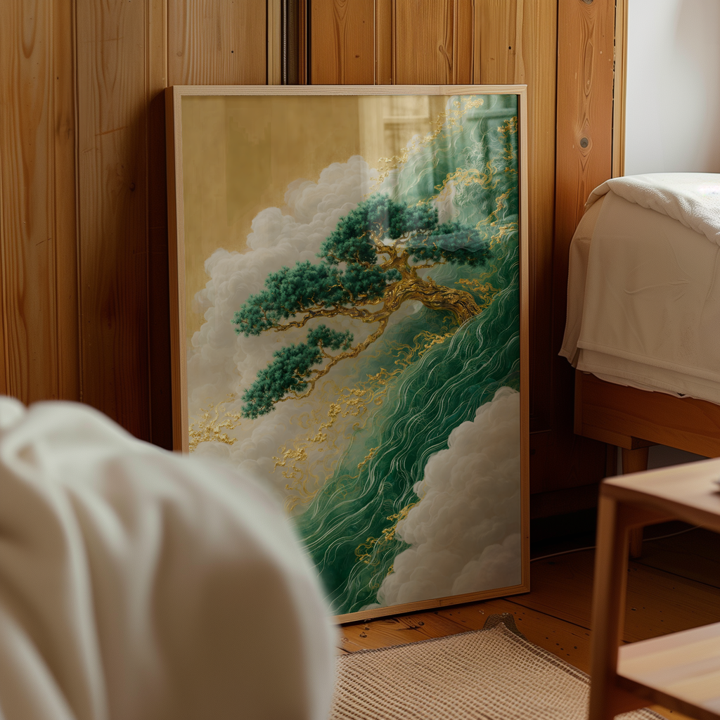 Emerald Wind Pine Poster