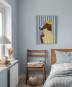 Sunny Café Dog Poster