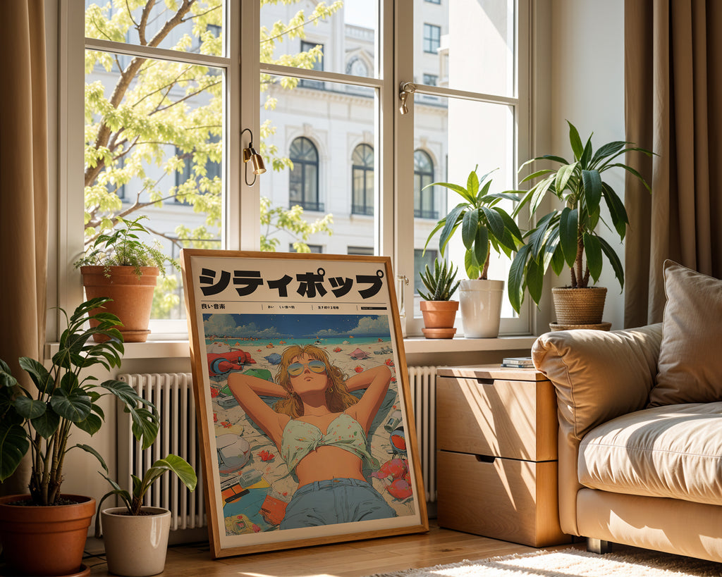 Neon Beach Dreams Poster