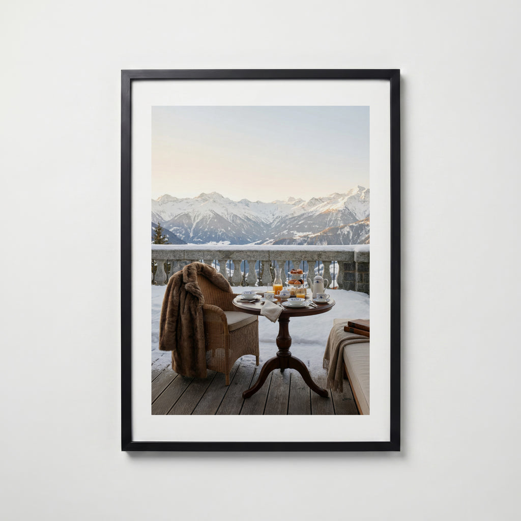 Alpine Morning Indulgence Poster