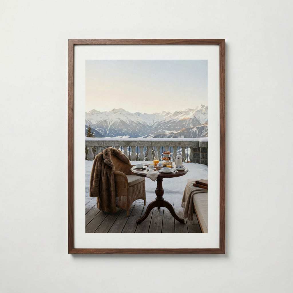 Alpine Morning Indulgence Poster