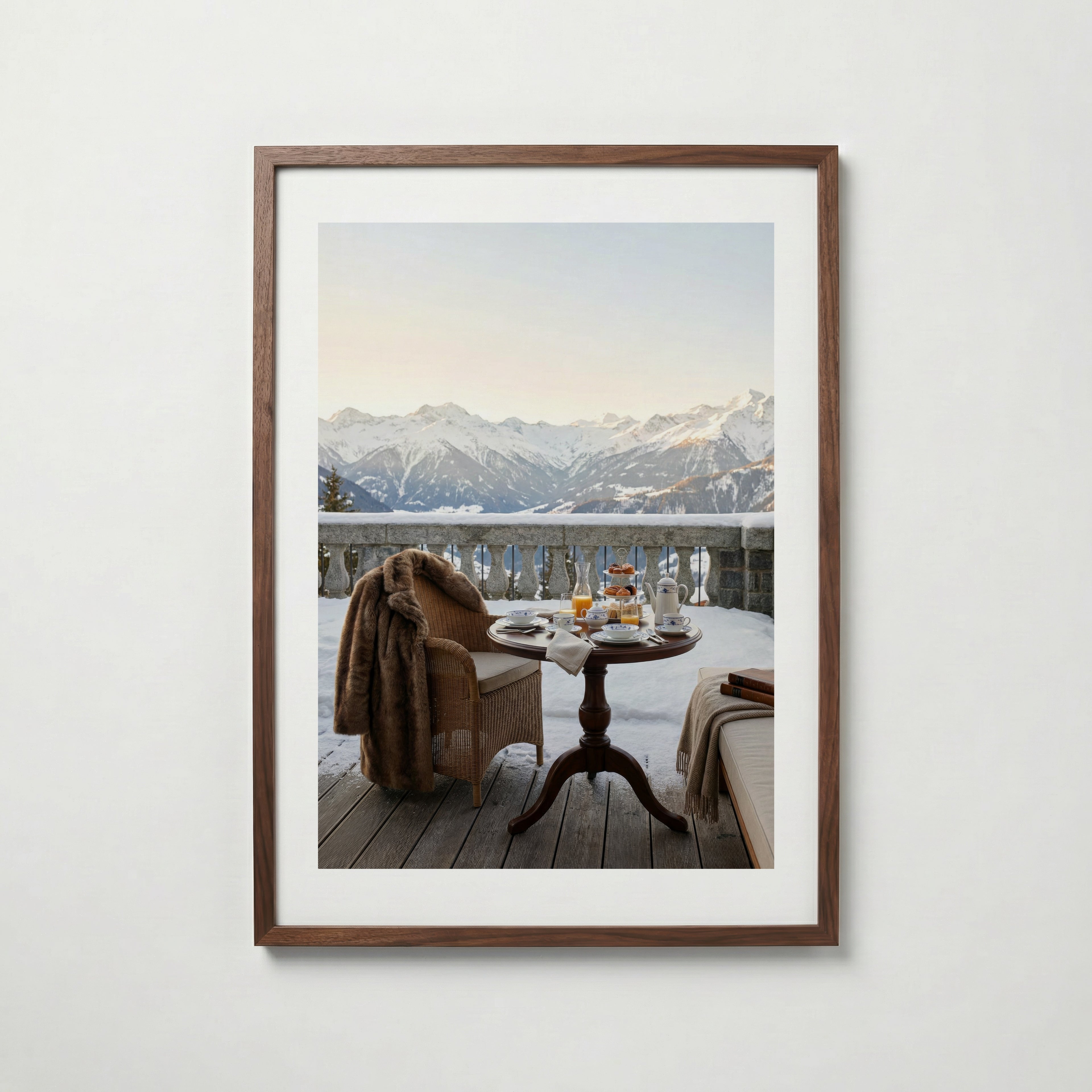 Alpine Morning Indulgence Poster