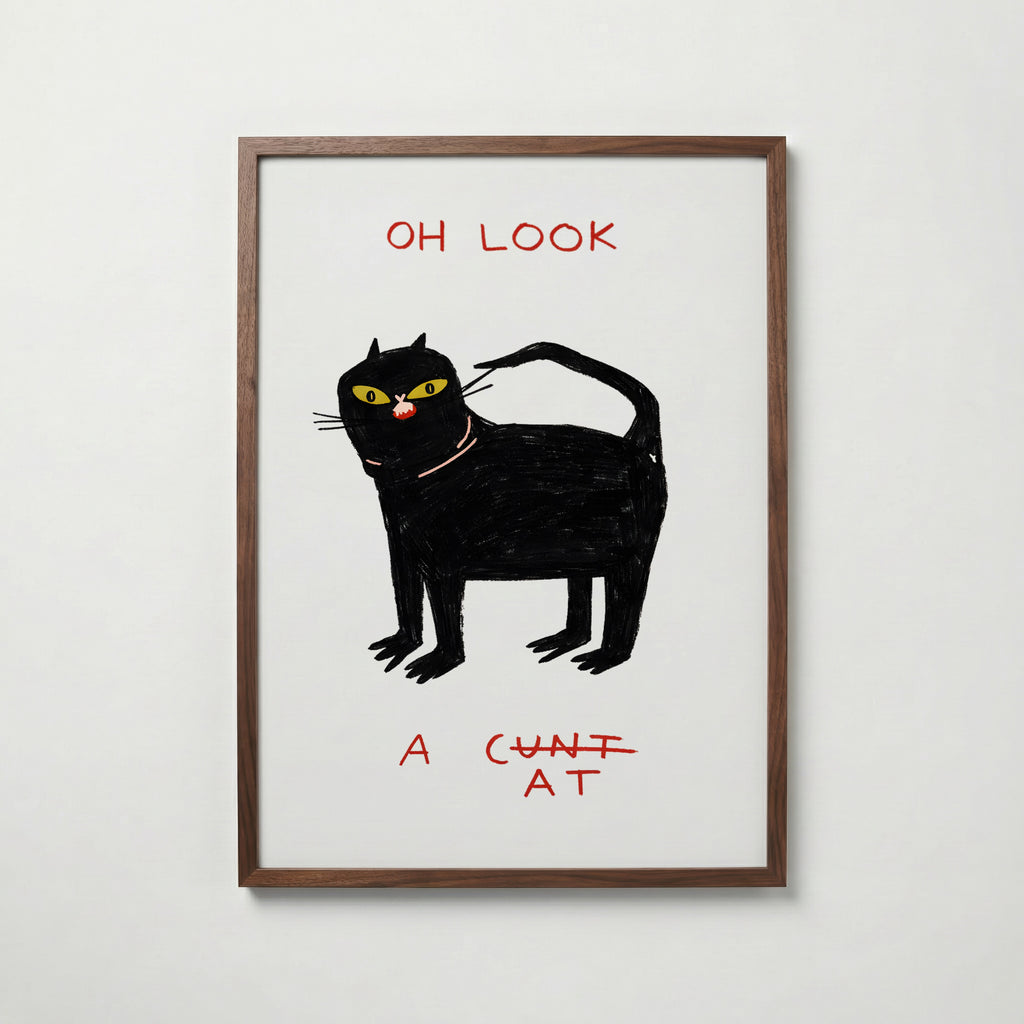 Oh Look Cat Poster