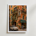 Marco Ricci Osteria da Francesco Roma Poster – pittoresk restaurangfasad i Roms historiska gatumiljö