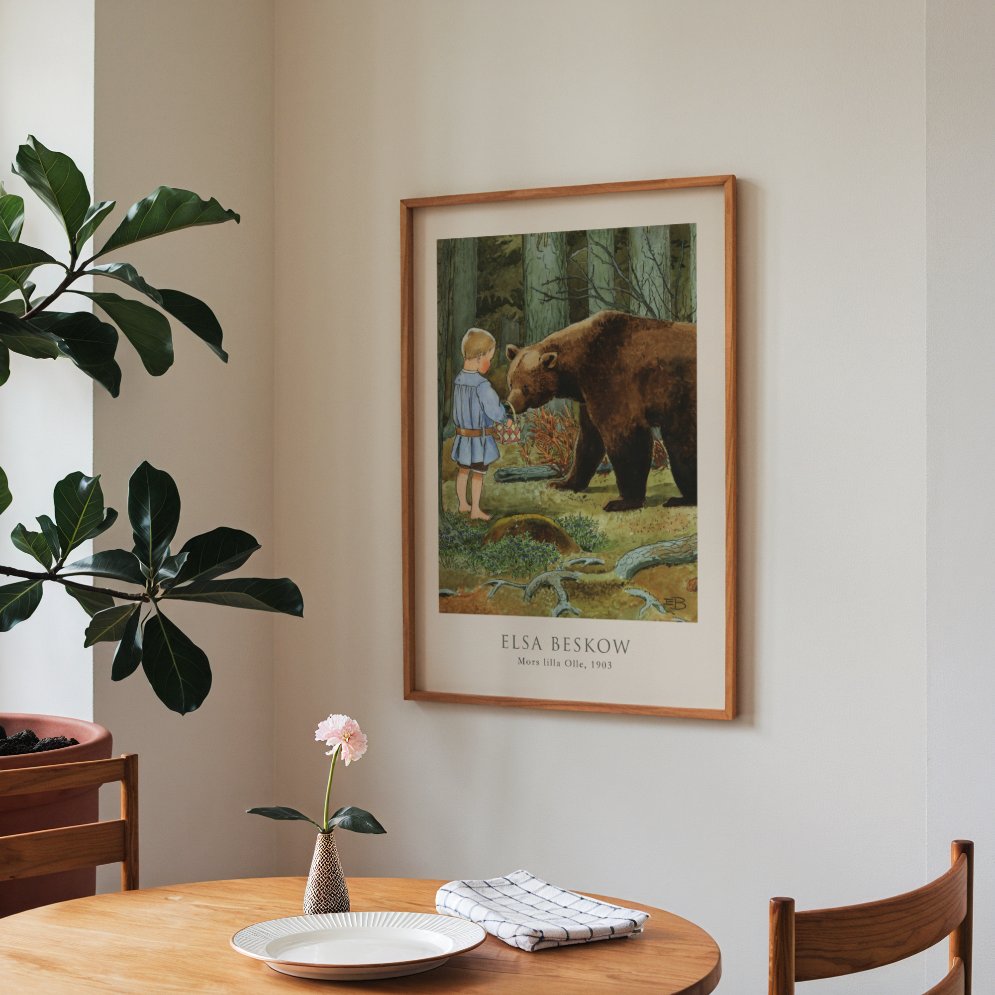 Elsa Beskow Mors lilla Olle 1903 Poster – poster på vägg inredning