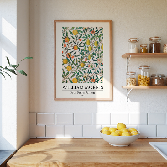 William Morris Four Fruits Pattern Poster
