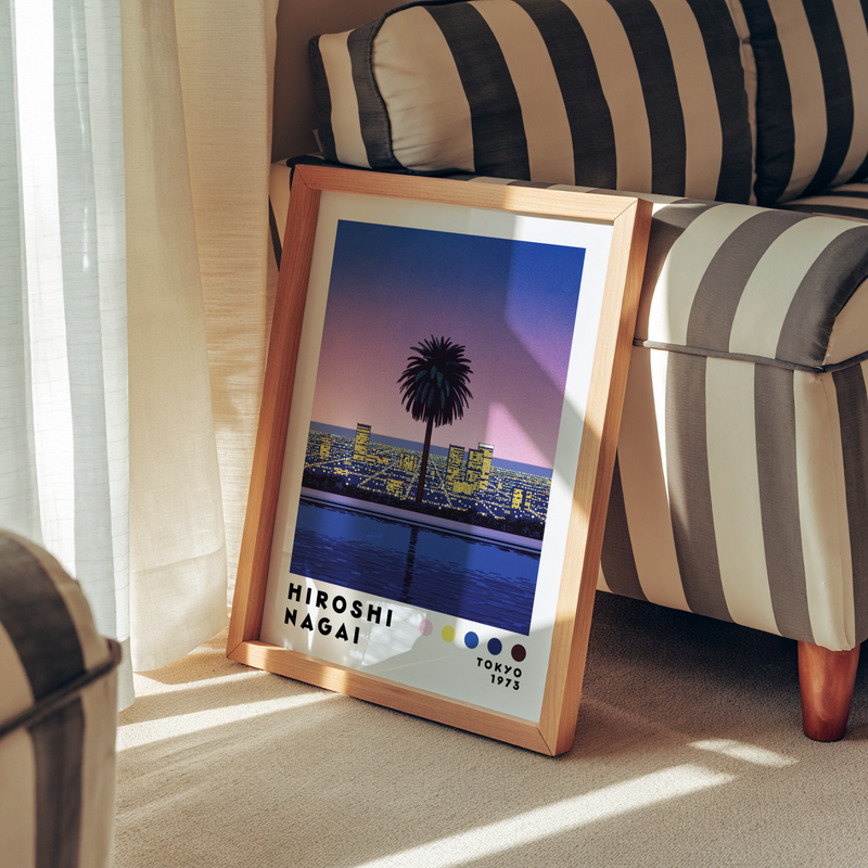 Hiroshi Nagai City Sunset Poster