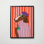 Parisian Morning Dog Poster