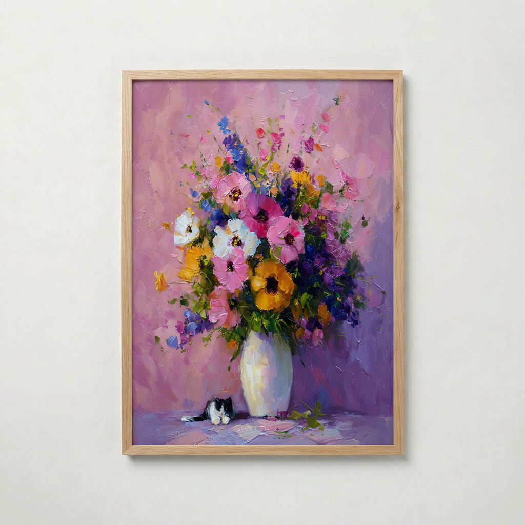 Quiet Bloom Companion Poster poster – väggdekoration för hemmet – köp hos Bozetto