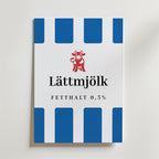 Scandinavian Mjölk Blue Label Poster
