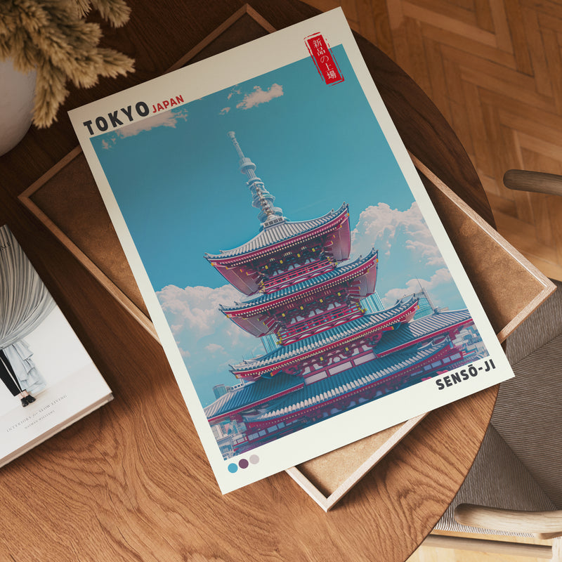 Sky Above Sensō-ji Poster