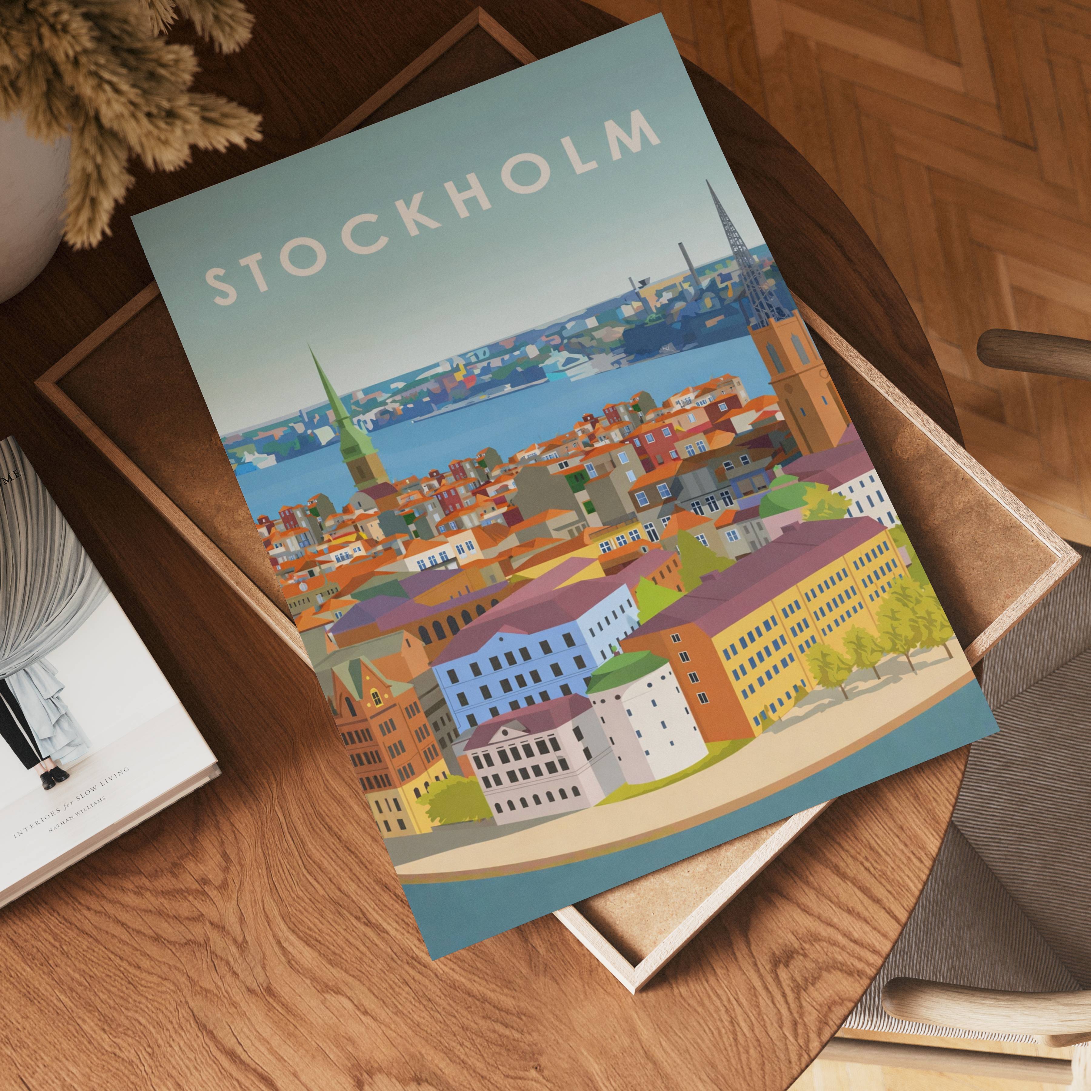 Stockholm Cityscape Poster