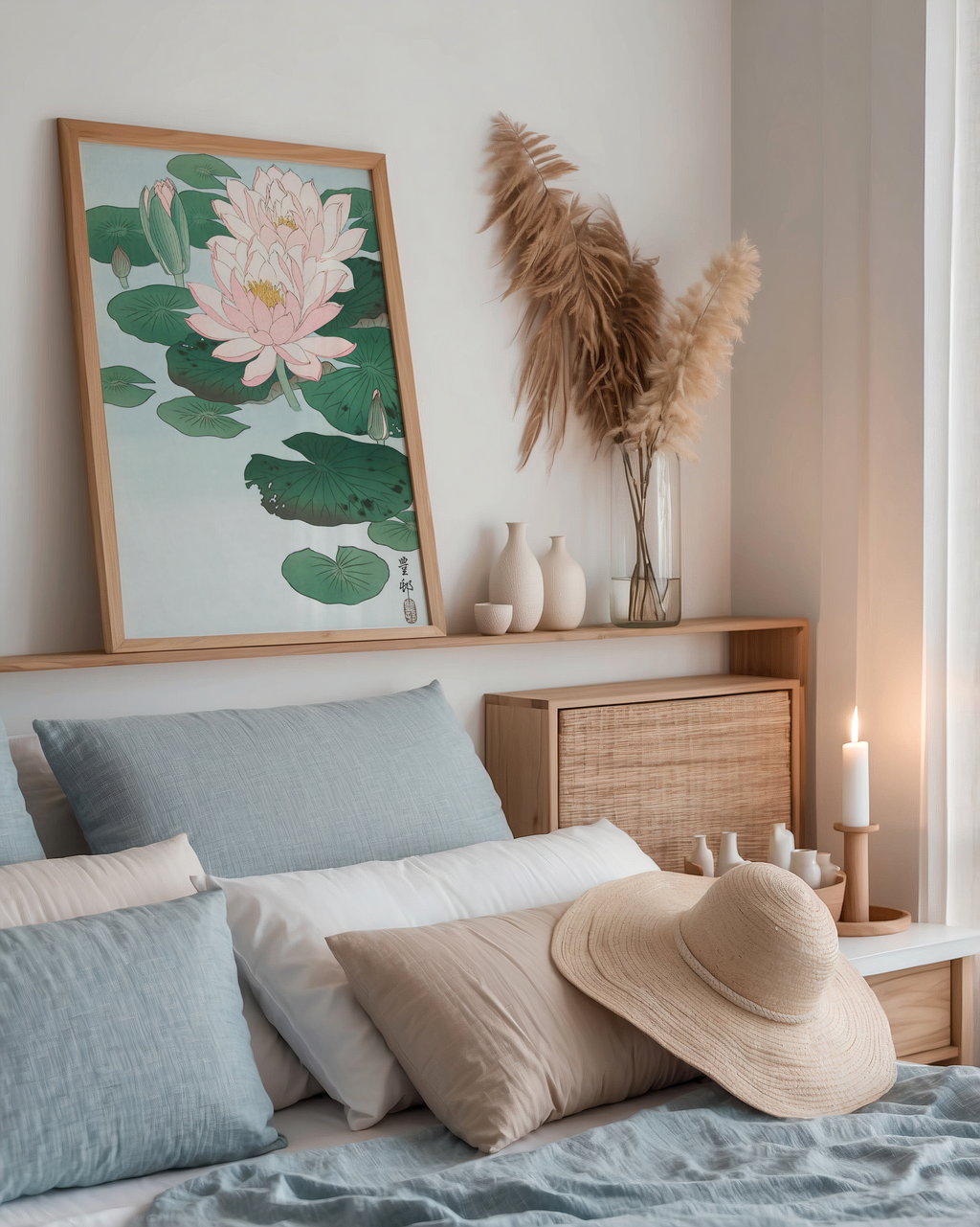 Ohara Koson Lotus Serenity Poster