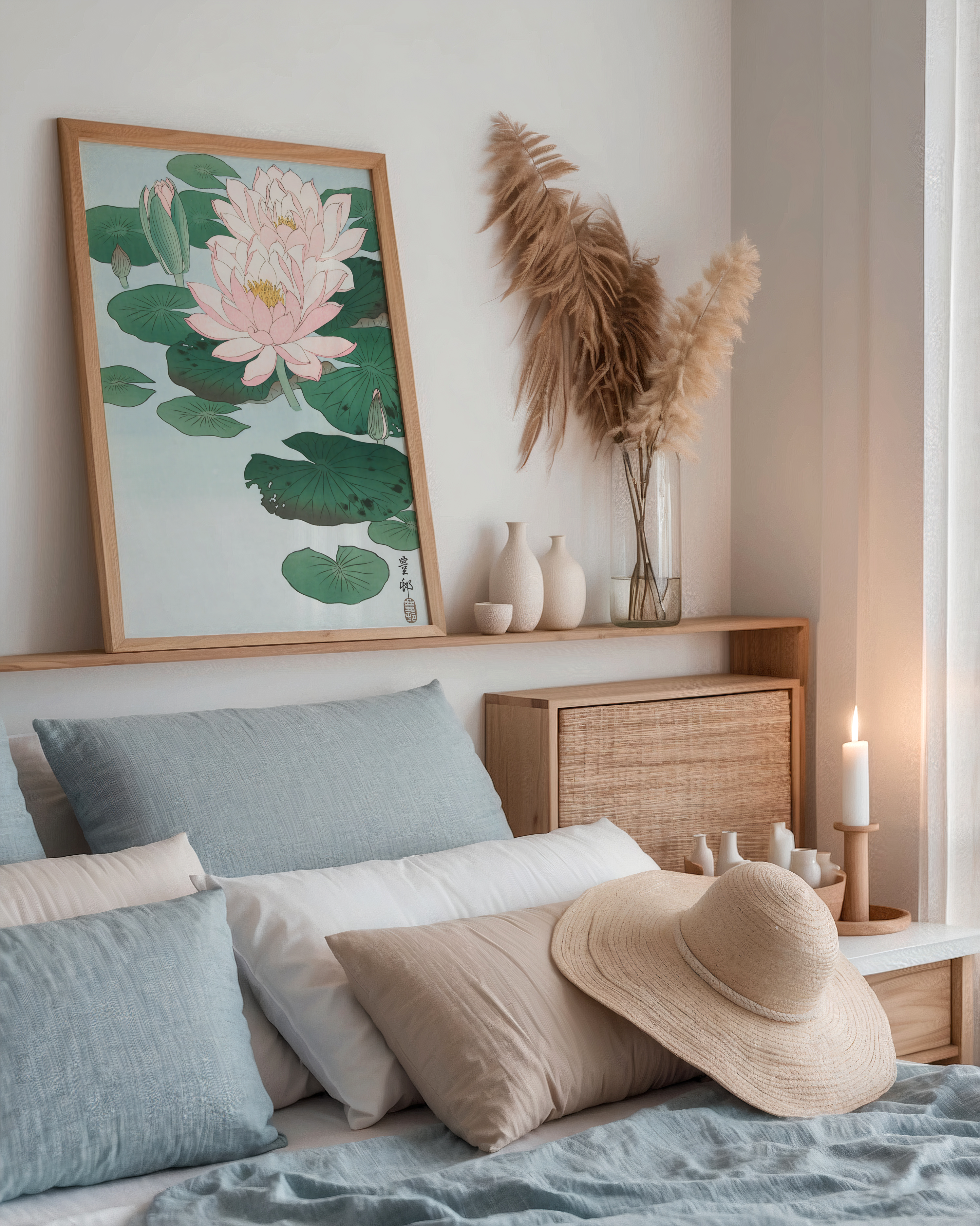 Ohara Koson Lotus Serenity Poster