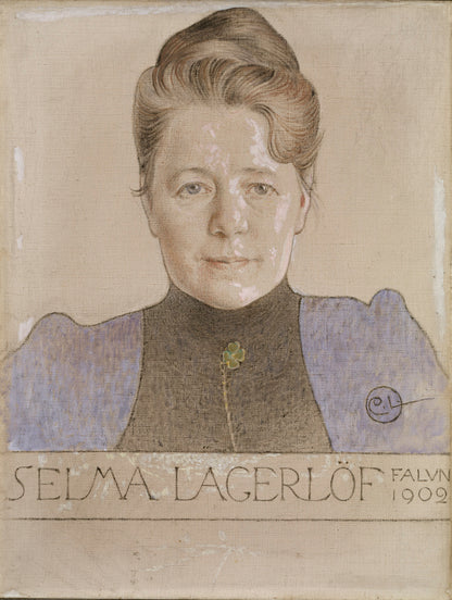 Carl Larsson The Author Selma Lagerlöf Poster