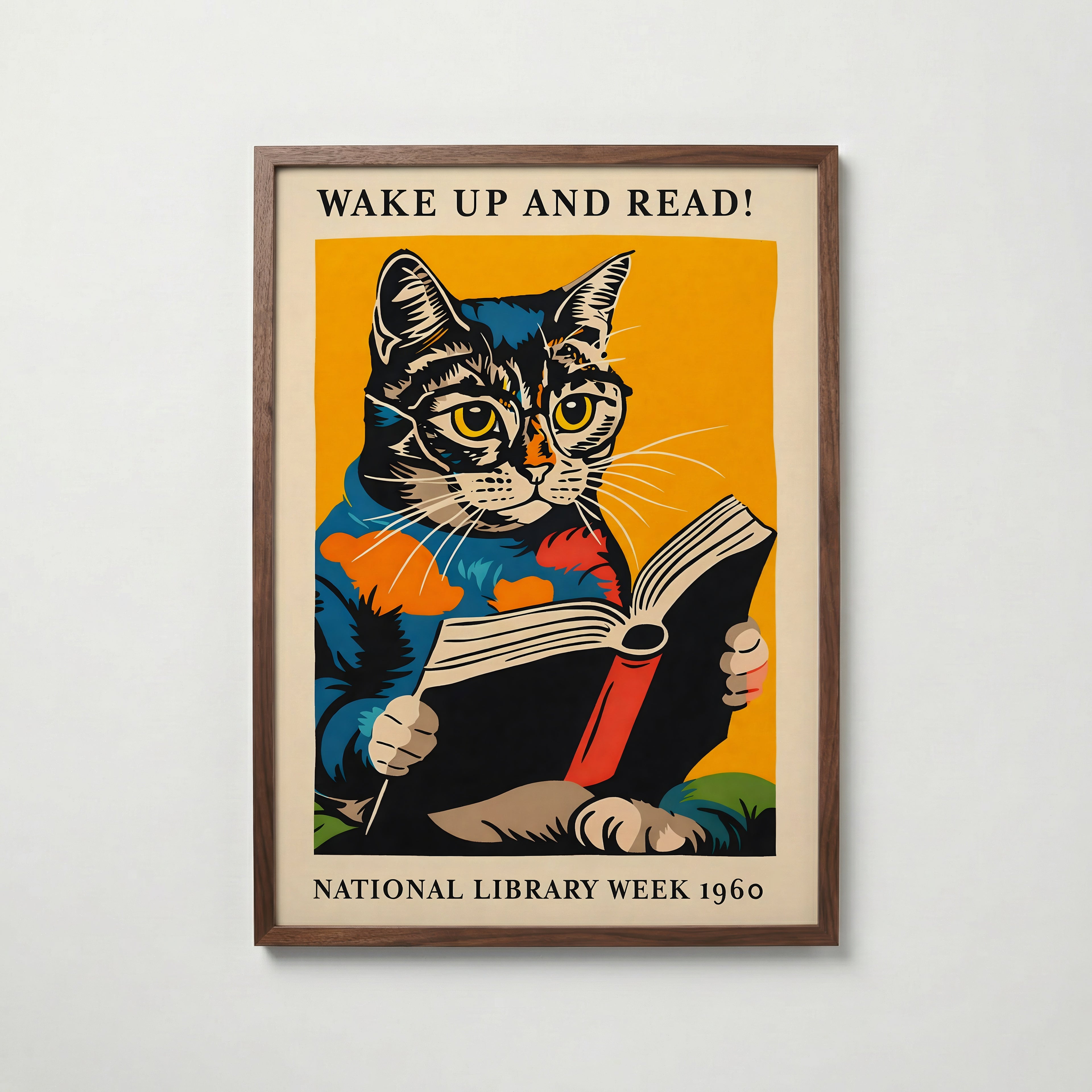 Wake Up and Read Poster