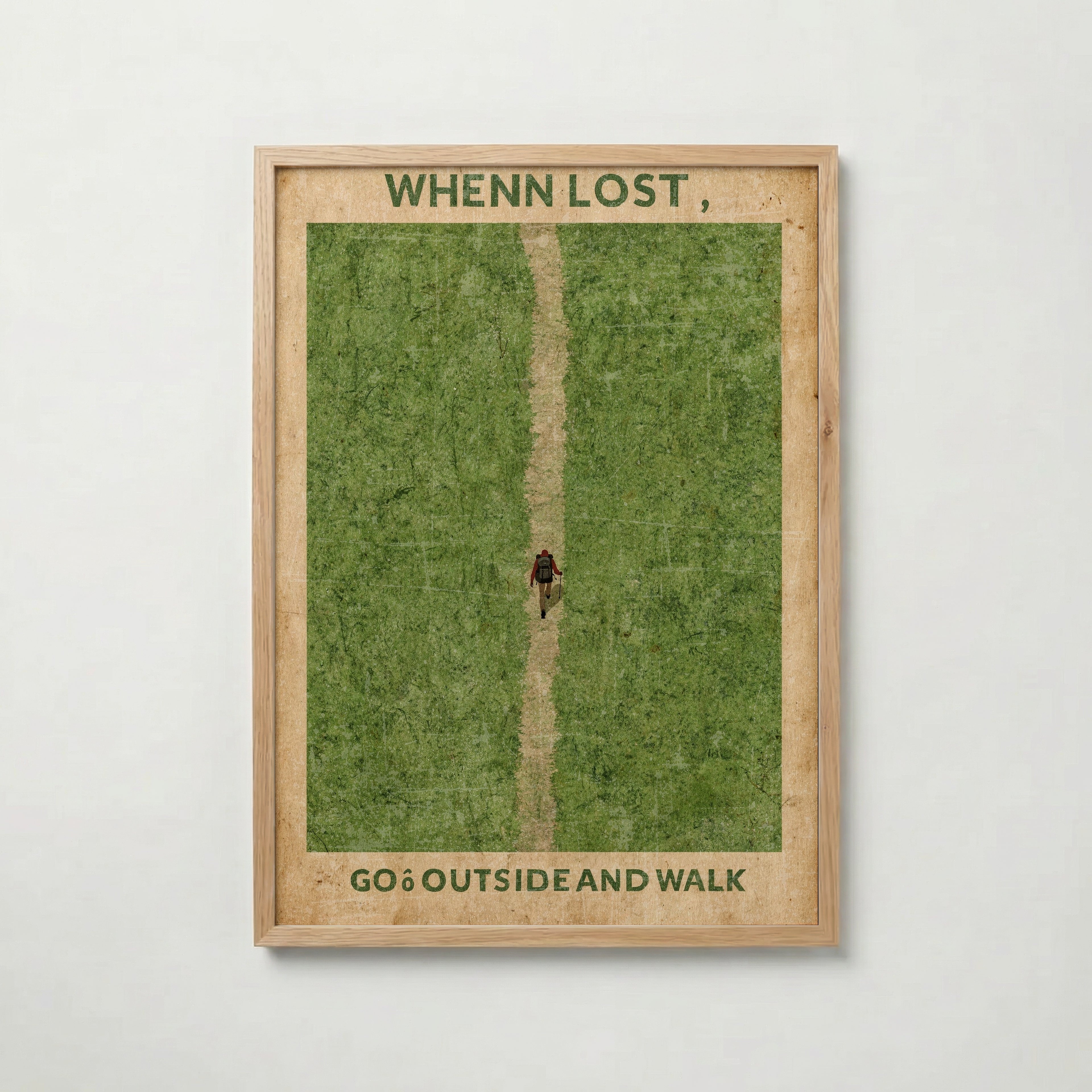 When Lost Walk Poster med ekram