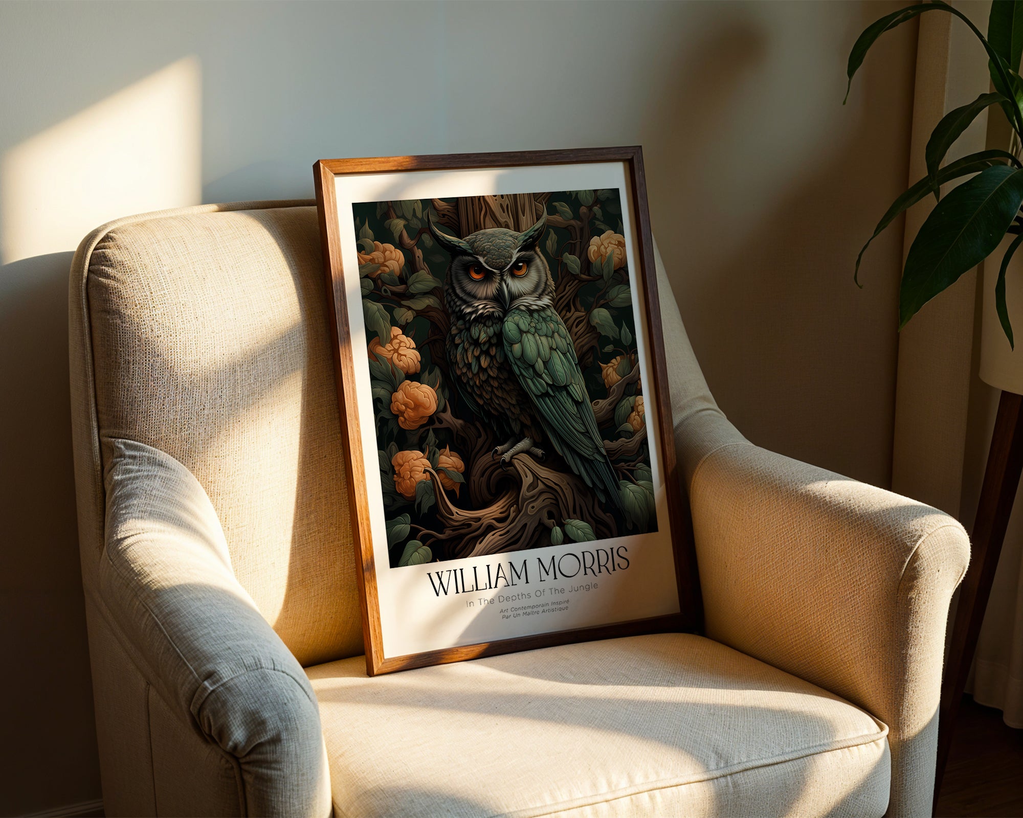 William Morris Forest Owl Poster