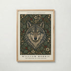 Wolf in the Holly William Morris Poster