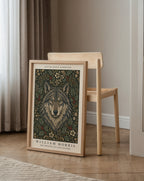 Wolf in the Holly William Morris Poster