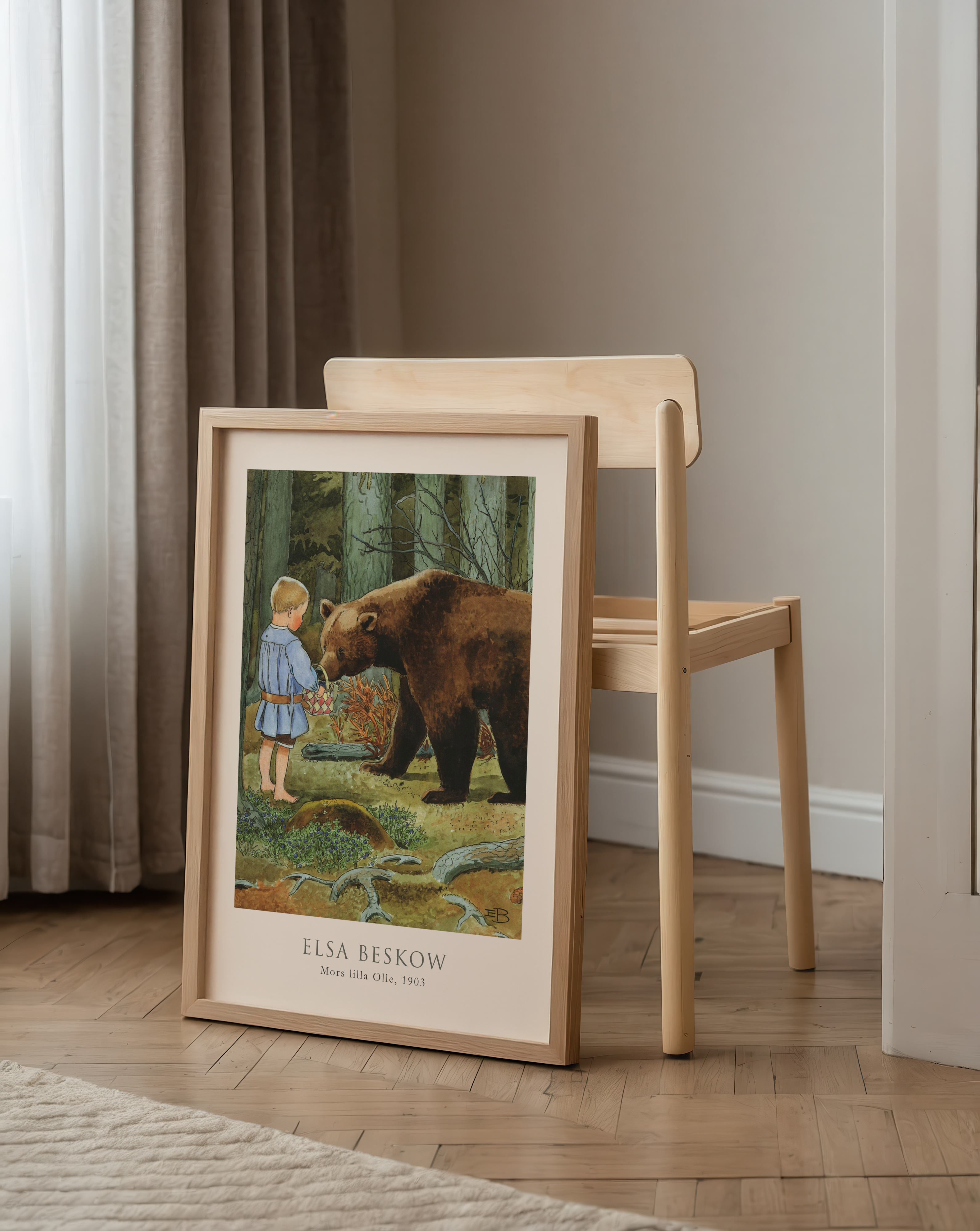 Elsa Beskow Mors lilla Olle 1903 Poster – poster väggdekoration