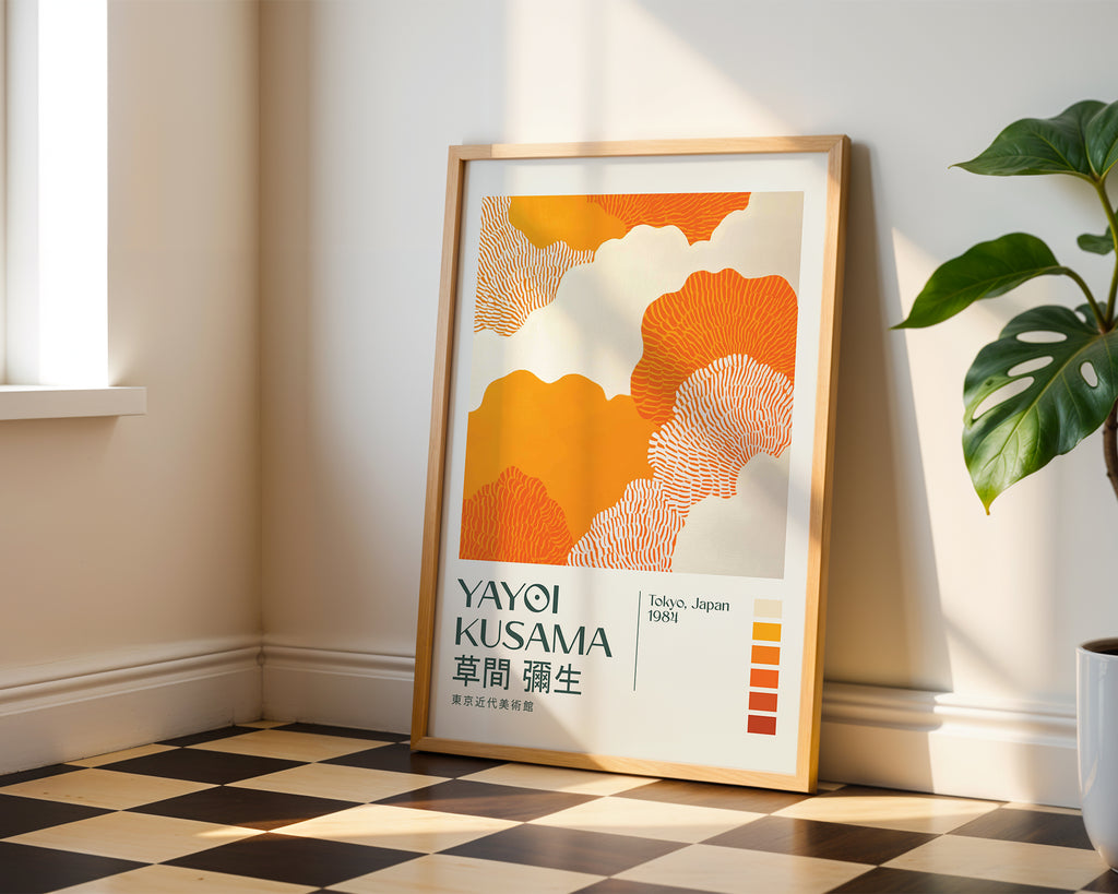 Yayoi Kusama Amber Flow Poster