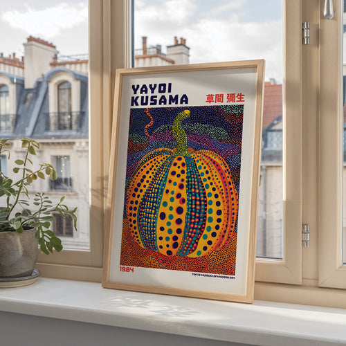 Yayoi Kusama Celestial Pumpkin Poster