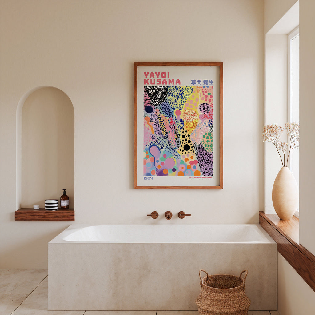 Yayoi Kusama Colorful Dots Poster